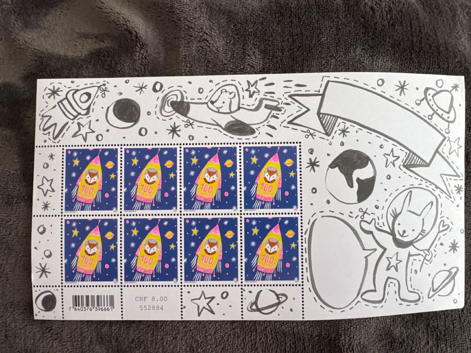 Tous les timbres: MARKEN 2021, KLEINBOGEN RAKETE/STERNE, POSTFRISCH – Neuf (Voir description) à Genève par k1164