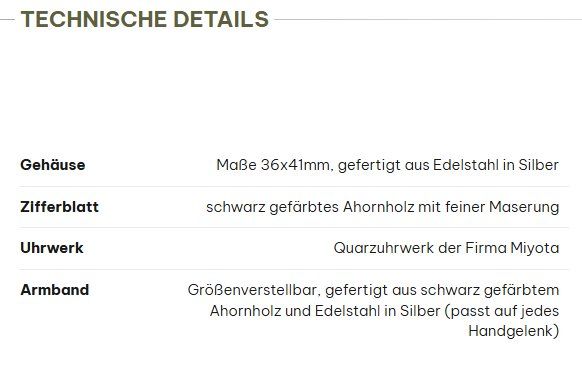 Montres: Holzkern Uhr Kéré – D'occasion à Bern par Earlybird612 4