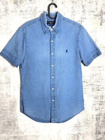 RALPH LAUREN "SLIM FIT" SHORT SLEEVES SHIRT SZ: M