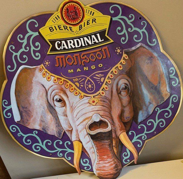 Cardinal Insegne: Werbe- Email Schild Cardinal Bier Brauerei – Usato da Gersau venduto da pandabear01 2