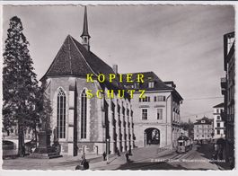 Zürich - Wasserkirche, Helmhaus (mit Tram) /bi