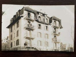 NEUCHÂTEL (?) Markantes Wohnhaus, animée, 1914, UNBEKANNT