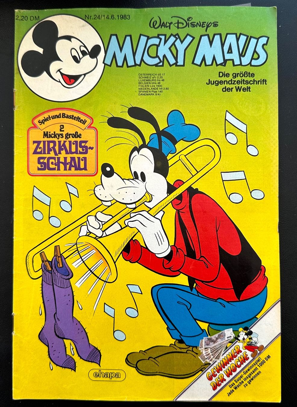 Fumetti: Mickey Maus Nr. 24 1983 – Usato da Seltisberg venduto da quadartswiss