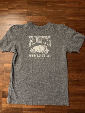 Roots T-Shirt, Grösse L, Grau - Ideales Sommer Shirt!