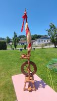 Antikes Spinnrad, Holz, Dekoration, Rarität, Topzustand!