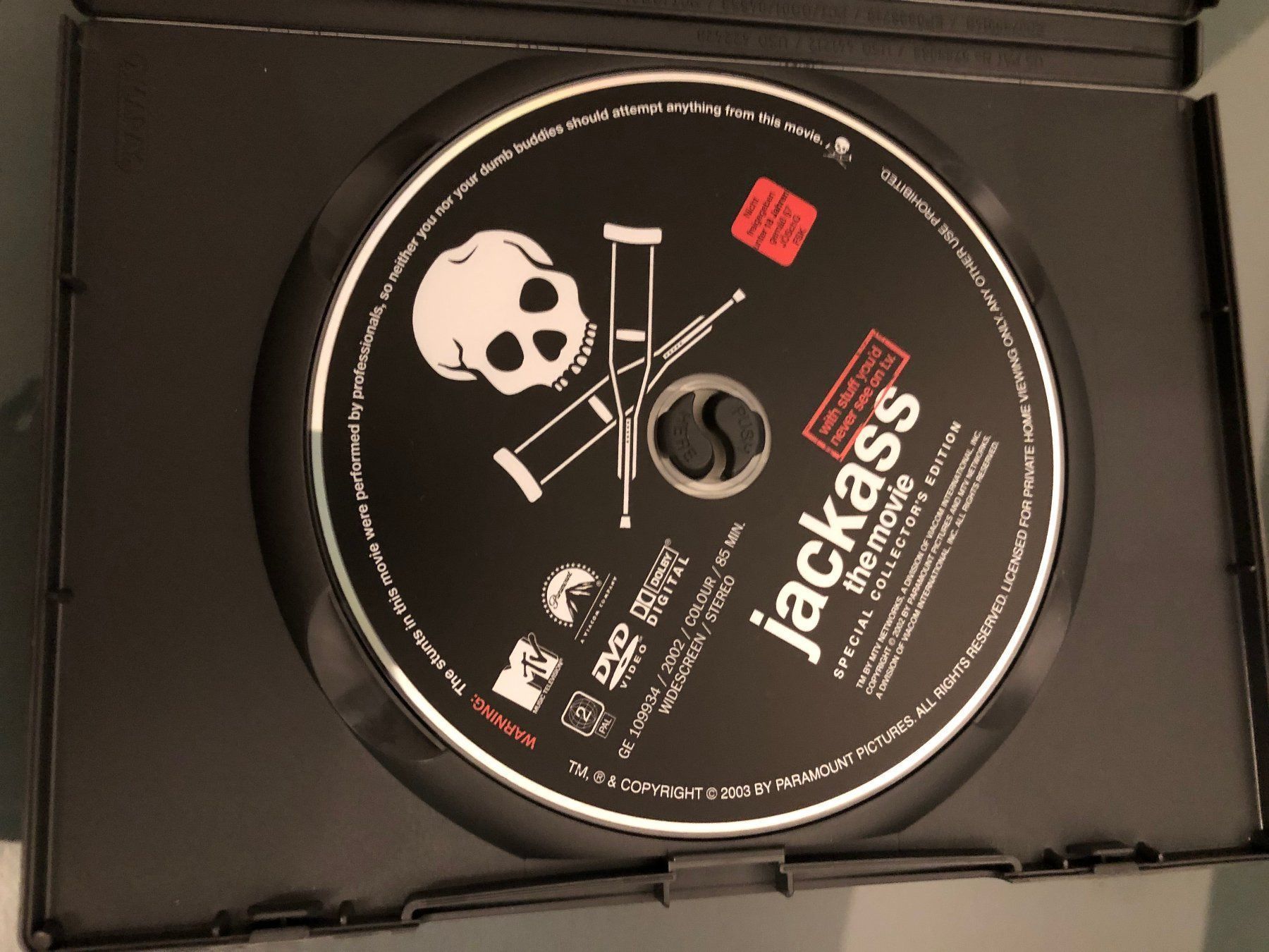 Tutti i DVDs: JACKASS the movie DVD Video – Usato da Unterramsern venduto da 540c 2