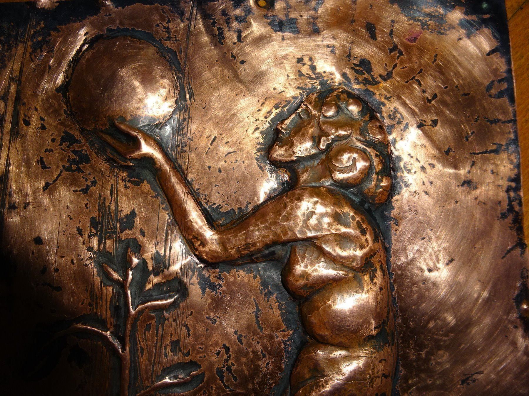 Sculture & Statue: Akt Relief / Kupfer – Usato da Esslingen venduto da eintagammeer 6