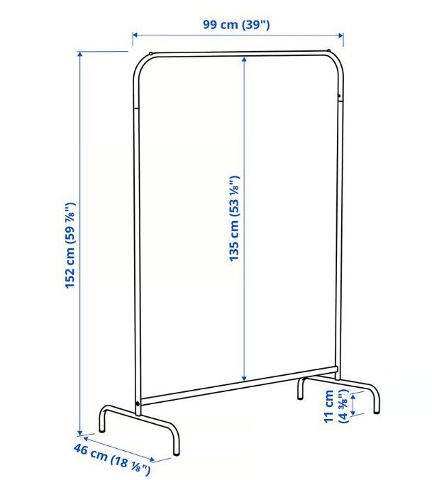 Ikea Guardaroba: Garderobe / Kleiderstange Ikea – Usato da Luzern venduto da JasFel 2
