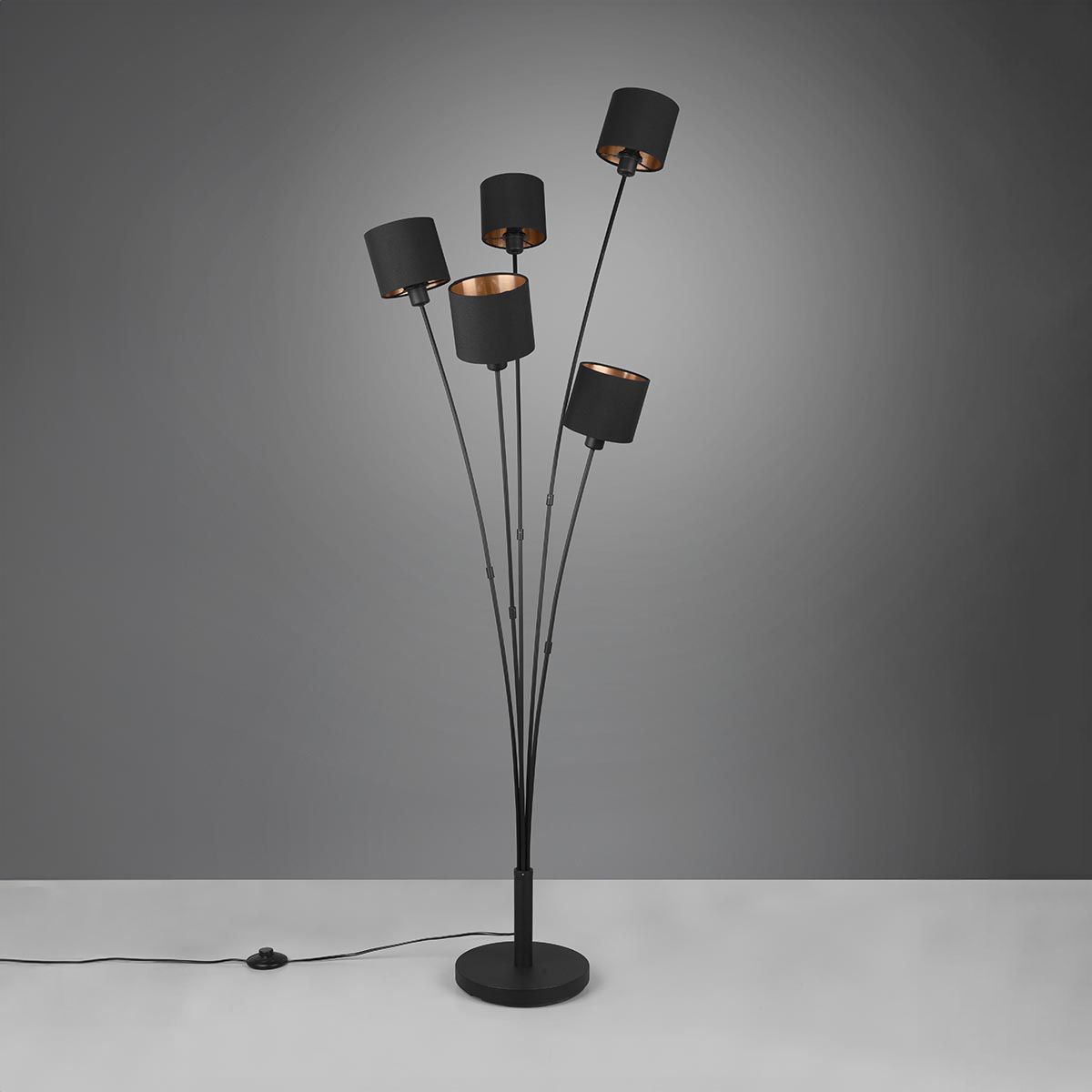Lampen: Stehleuchte, 5 Strahler, Stoff, 163 cm – Neu (gemäss Beschreibung) aus Kreuzlingen von Smart-Light 2