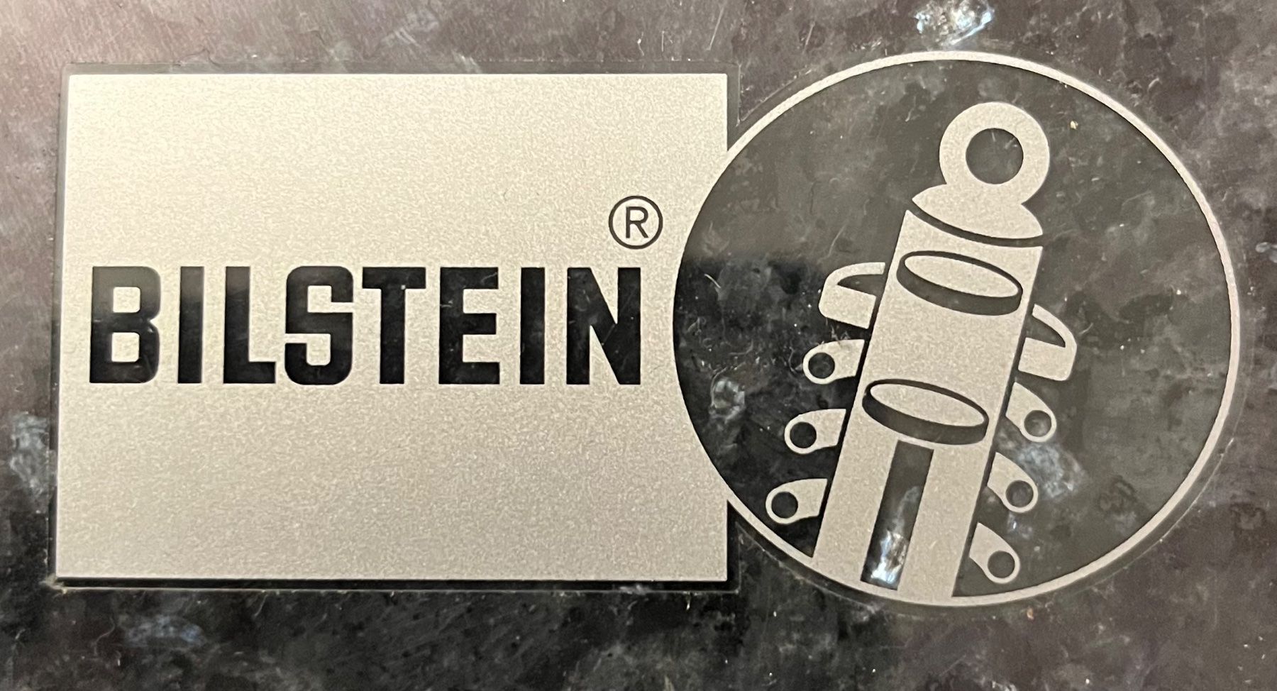Aufkleber: Bilstein Aufkleber Sticker 7.5x3.4cm silber transparent – Neu (gemäss Beschreibung) aus Goldach von SSRConzept