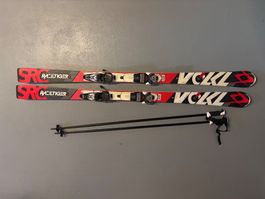 Völkl Racetiger 168 Skier inkl. Stöcke