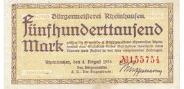 Rheinhausen 500000 Mark 03.08.1923 VZ-VZ+