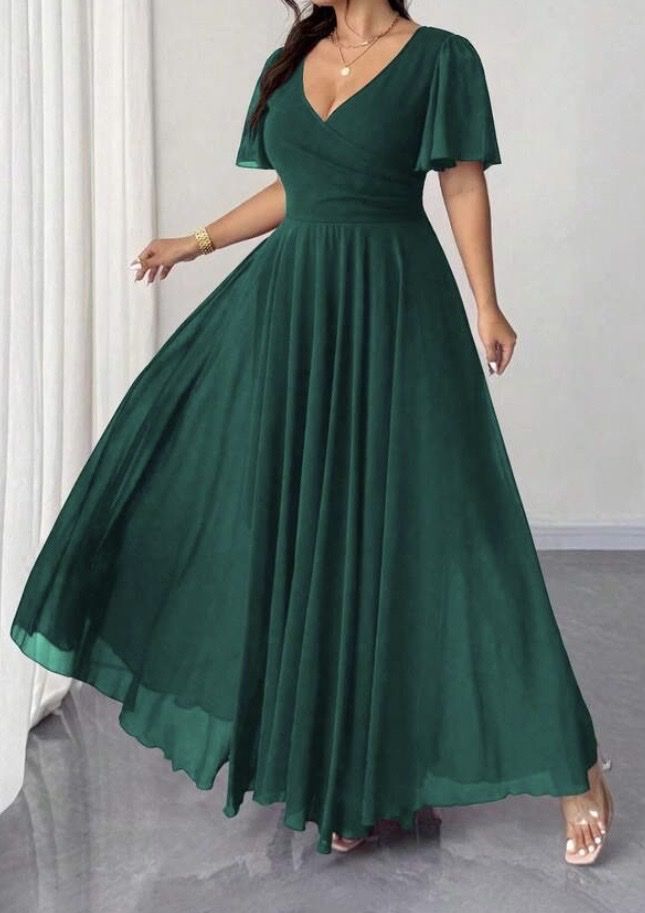 Shein Vestiti: Dunkelgrünes Maxikleid, Grösse XXL – Nuovo e nell'imballaggio originale da Cazis venduto da and_97hg 2