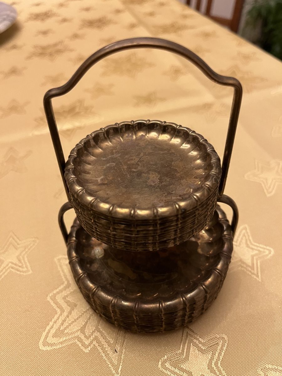 Sottobicchieri: Set MessingVintage Untersetzer mit Ständer je 12 – Usato da Urnäsch venduto da schneewittli. 1