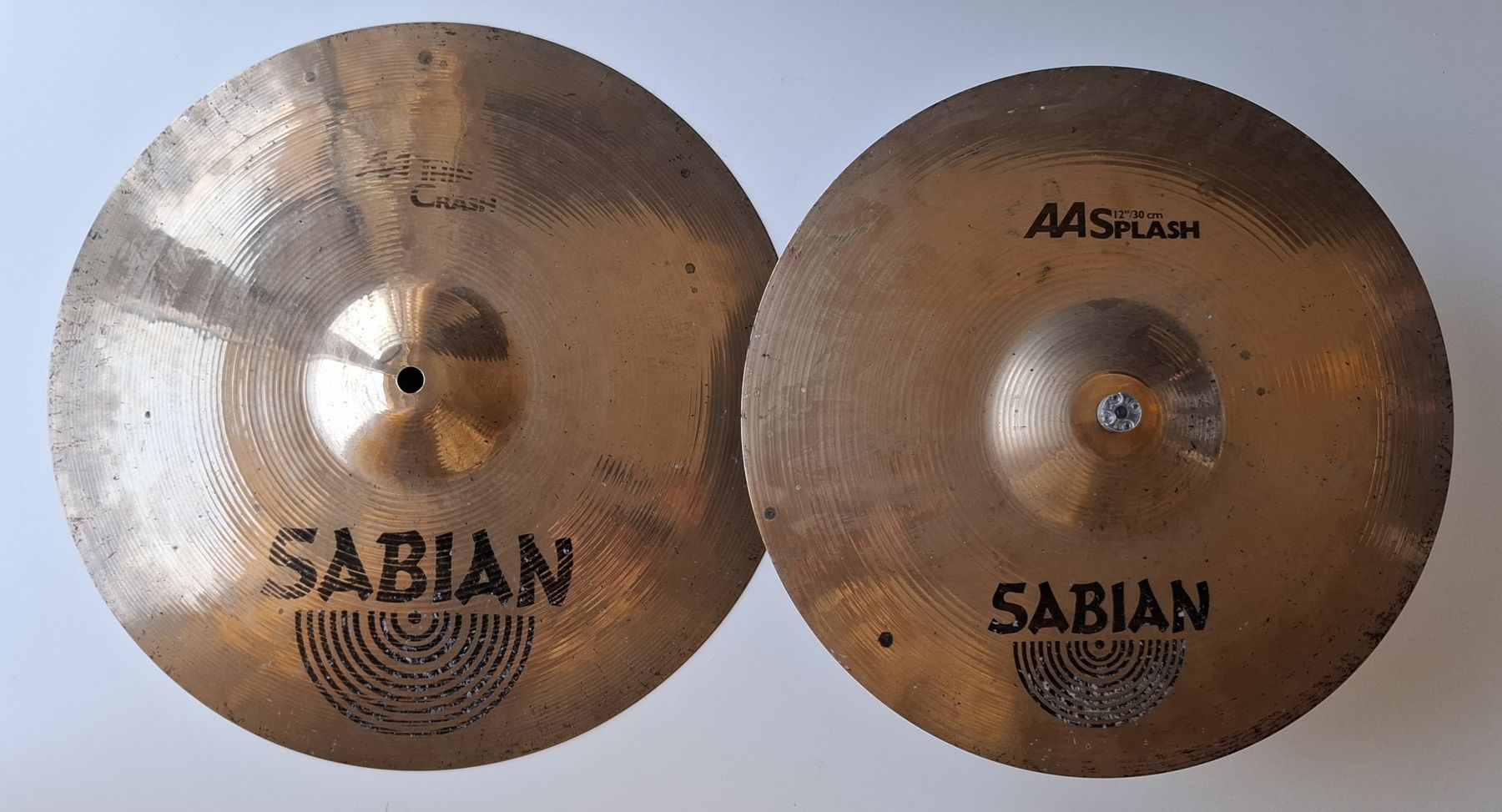 Sabian Strumenti musicali: Crash 15 et Splash 12 Sabian AA – Usato da Lausanne venduto da moimoietencoremoi