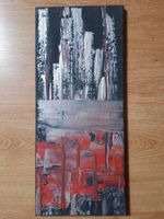 Painting: "Growing tall with it all", 25x 58 cm canvas frame