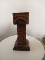 Kerzenständer Holz Geschnitzt 20cm Hoch 