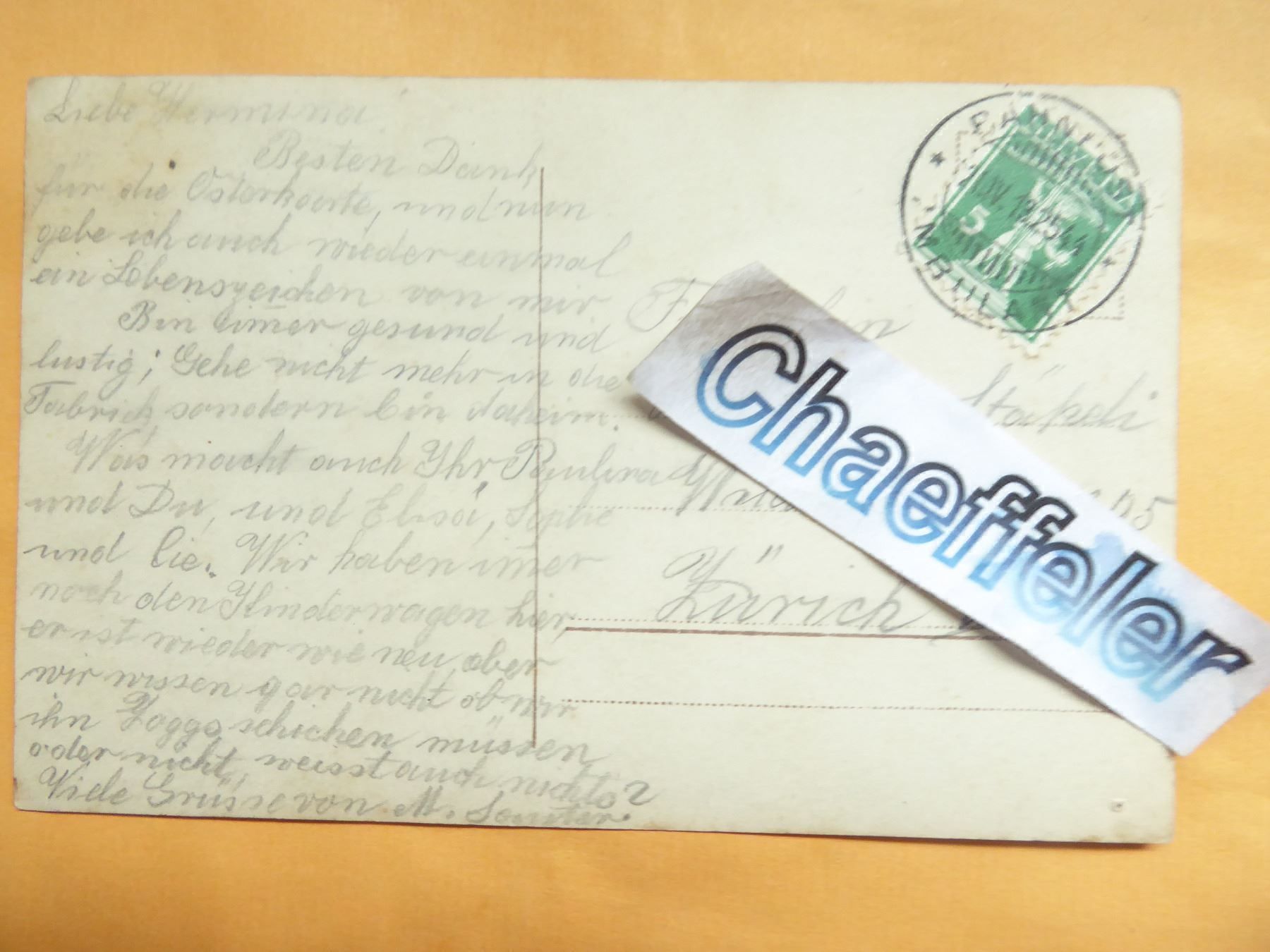 Ansichtskarten: 1913 R&K L.  Mädchen mit Hut – Gebraucht aus Zürich von Chaeffeler 1