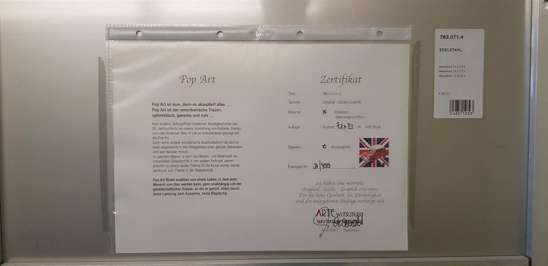 Foto & Immagini: Mini Cooper Edelstahl Bild England – Nuovo (secondo la descrizione) da effretikon venduto da scharki01 4