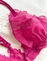 Damen BH Pink Grösse S Hello Kitty Spitze Tüll