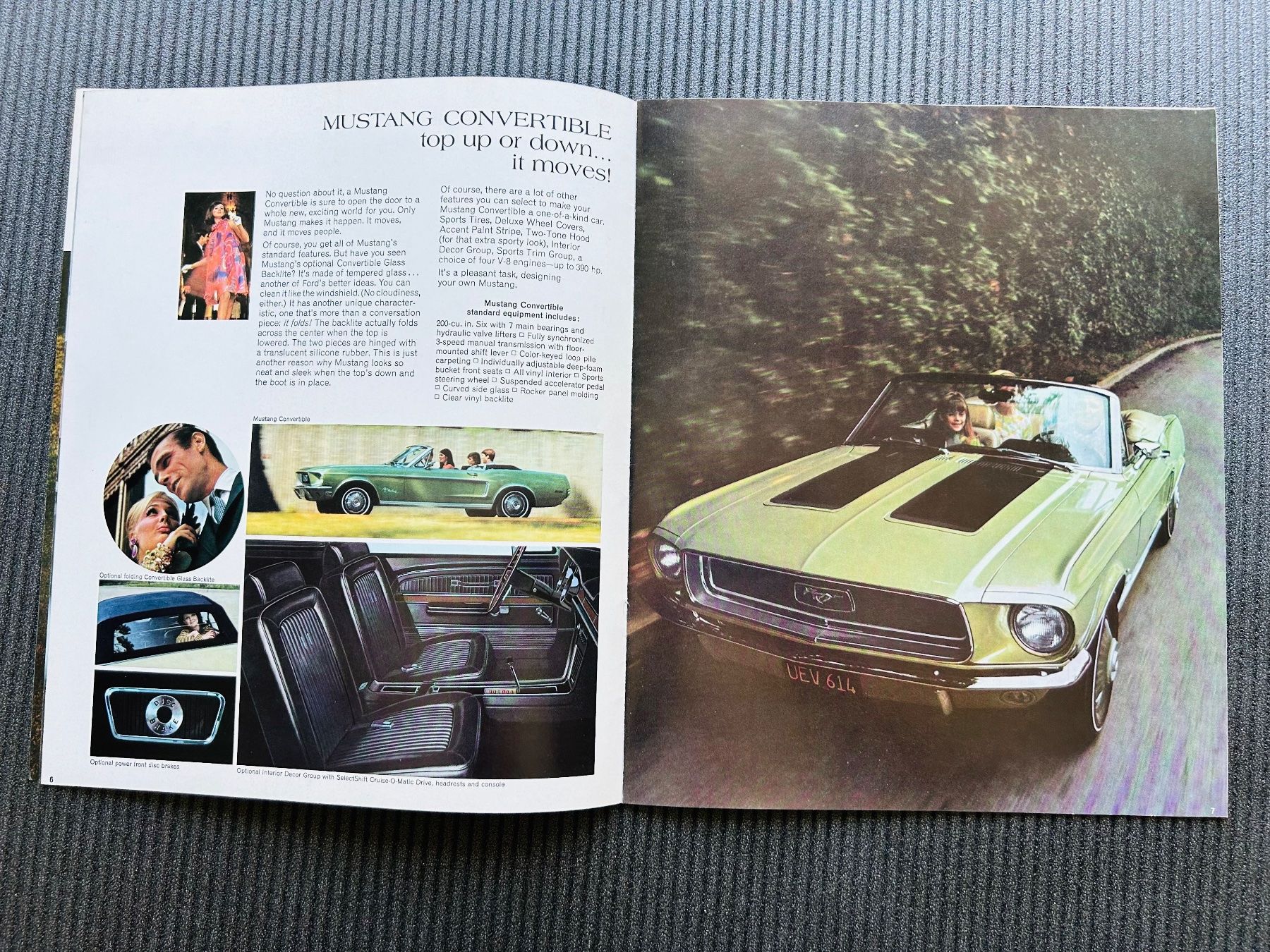 Ford Documenti: Ford Mustang Original Brochure 1968 – Usato da Herrliberg venduto da surfcafe