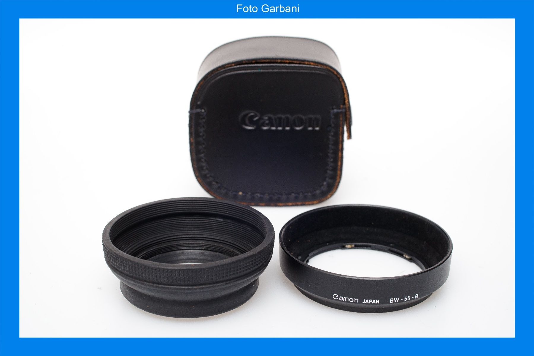 Canon Obiettivi: Canon paraluce BW-55-B e paraluce in gomma – Usato da Muralto venduto da FotoGarbani