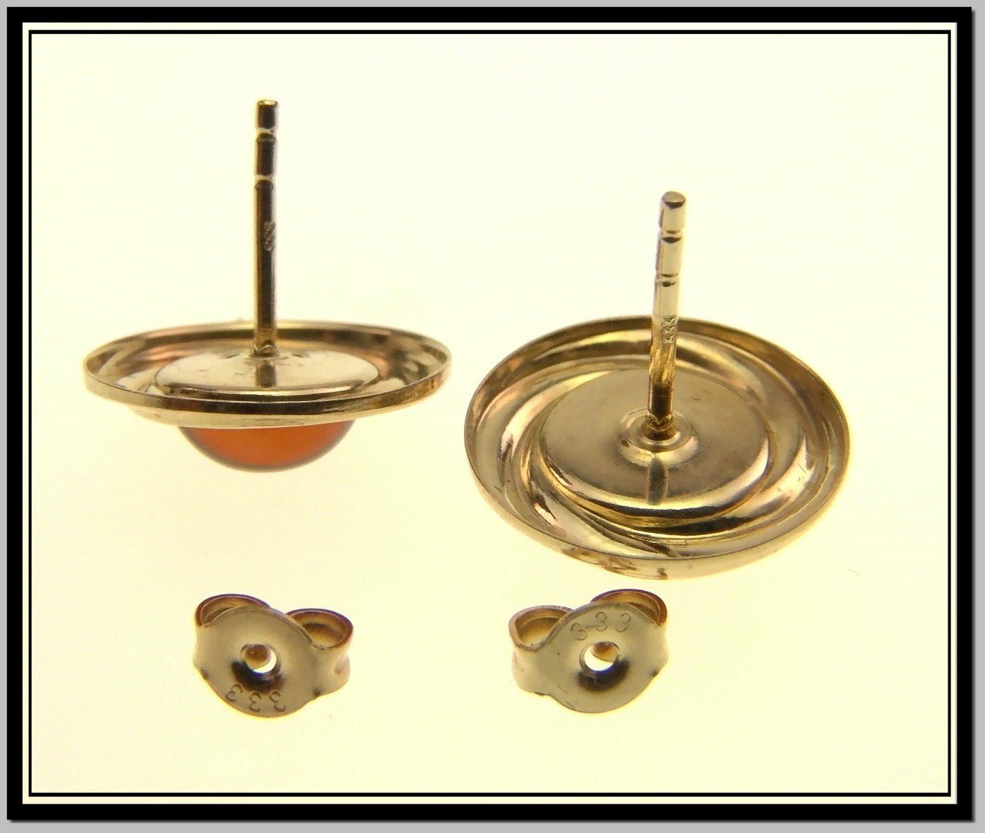 Orecchini pendenti & Orecchini a lobo: antiker 333 Gold - Ohrstecker Bernstein – Nuovo e nell'imballaggio originale da Schmitten FR venduto da la_luna_blue 3