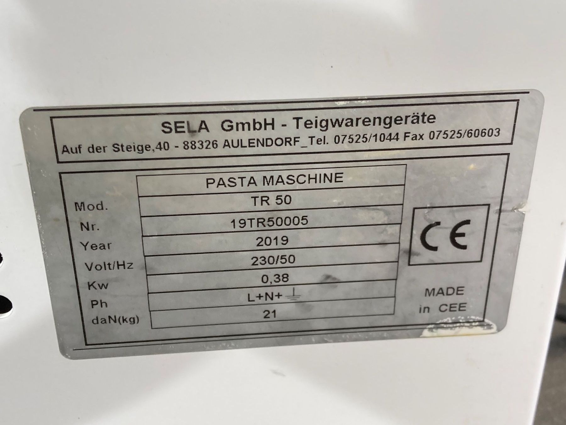 Elettrodomestici da cucina: Pastamaschine SELA TR 50 – Usato da Willisau venduto da Hans515 3