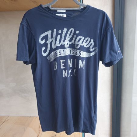 🐸 TOMMY HILFIGER T-SHIRT S DUNKELBLAU