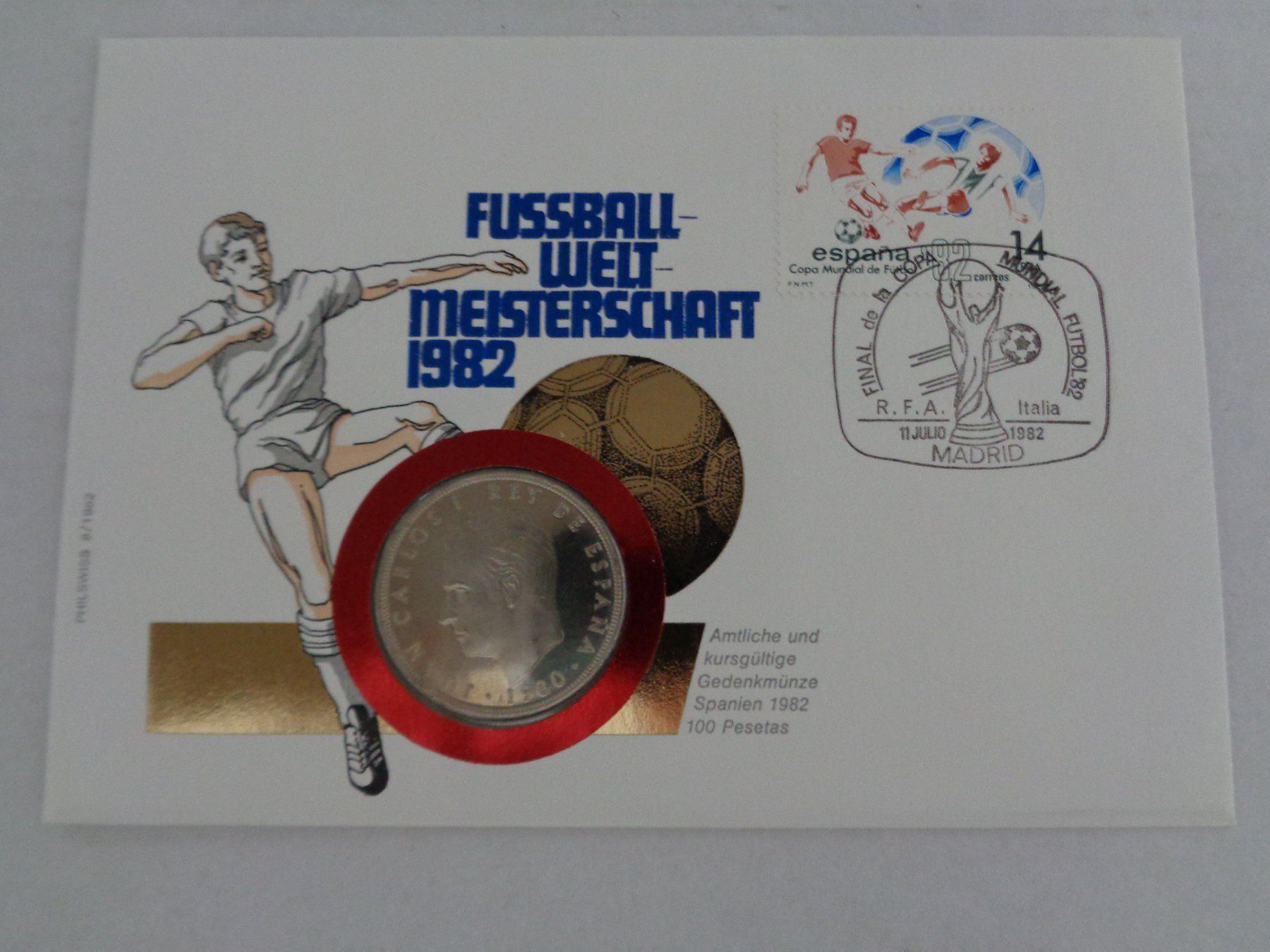 Tutti le monete: Münzbrief - Fussball-WM 1982 – Nuovo (secondo la descrizione) da Chur venduto da omonia