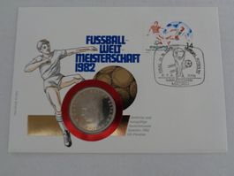 Münzbrief - Fussball-WM 1982