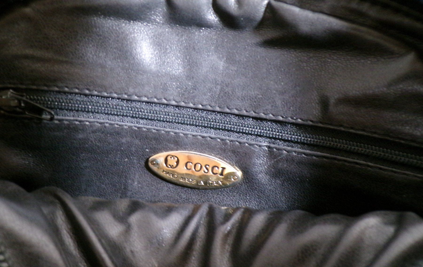 Borse da donna: Elegante schwarze Ledertasche geflochten COSCI – Usato da Dübendorf venduto da alracfo 4