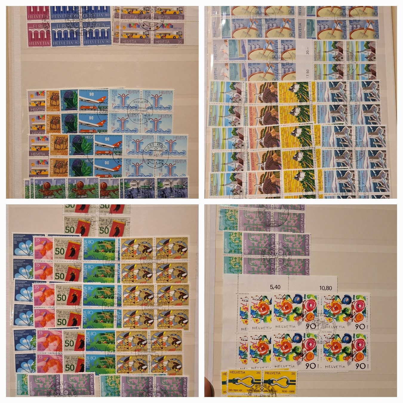 Tous les timbres: 4er Blocks Sammlung 1982 - 2000  – D'occasion à Balgach par SIMEON27 5