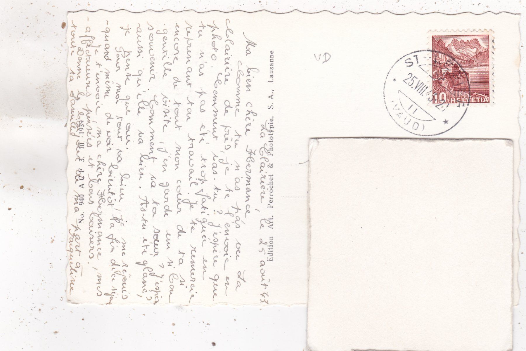 Cartoline postali: St. Légier  La Clairière 1943 – Usato da Herisau venduto da Lisegrat2008 1