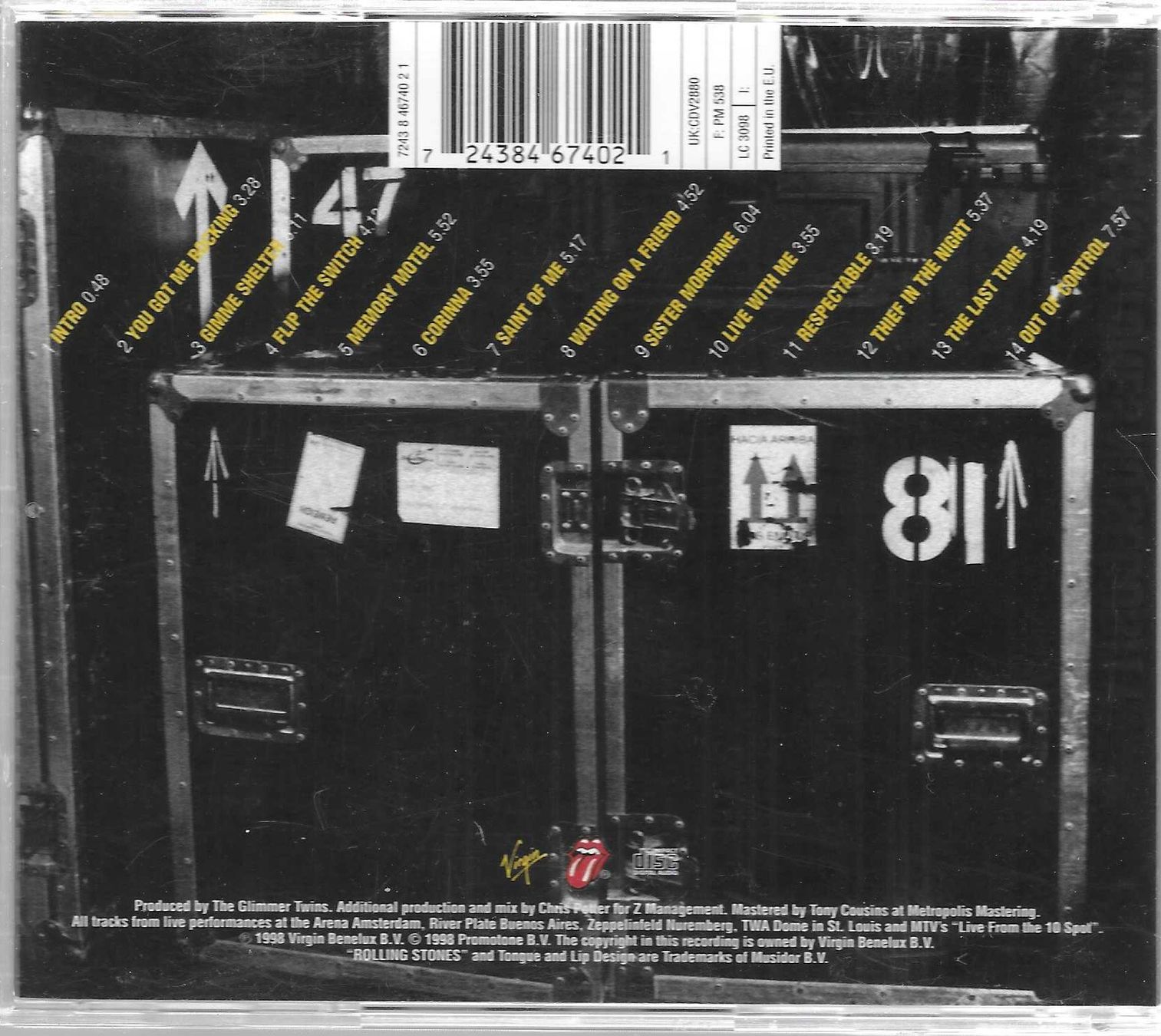 CDs: THE ROLLING STONES  -  NO SECURITY – D'occasion à Bex par Giorgiob 1