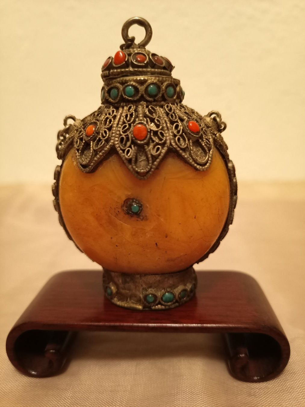 Flacons: Snuff Bottle Bernstein  "China-Mongolei" – Gebraucht aus Schwerzenbach von oldthings79 2