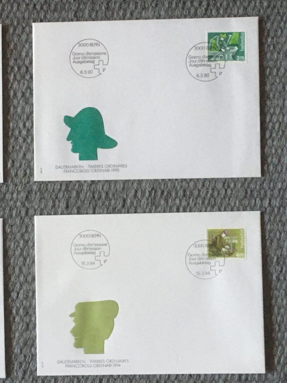 Alle Briefmarken: 1989-94 Mensch und Beruf auf FDC – Gebraucht aus Nesslau von zueri6 2