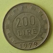 Tutti le monete: 200 Lire Münze - Itlalien 1979 – Usato da Walenstadt venduto da Numis68 1