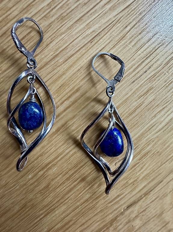 Boucles d'oreille: Wunderschöne Ohrringe Lapislazuli – Neuf (Voir description) à Bern par cpiller01