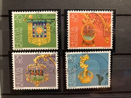 Schweiz 1982 Satz Pro Patria Wirtshauss.gestempelt 1.Tag CTO