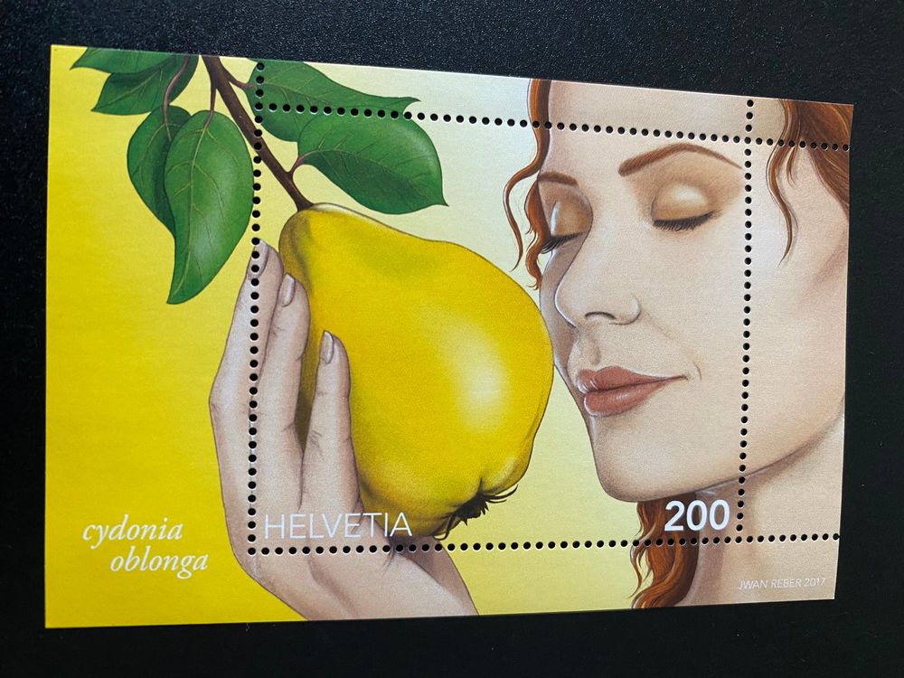 2017 Block Bl. 64 ** Quitten Duftmarke ZN 1646 postfrisch (Neu (gemäss ...