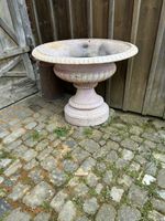 Massiver Grosser Gusseisener Garten Blumentopf Vintage
