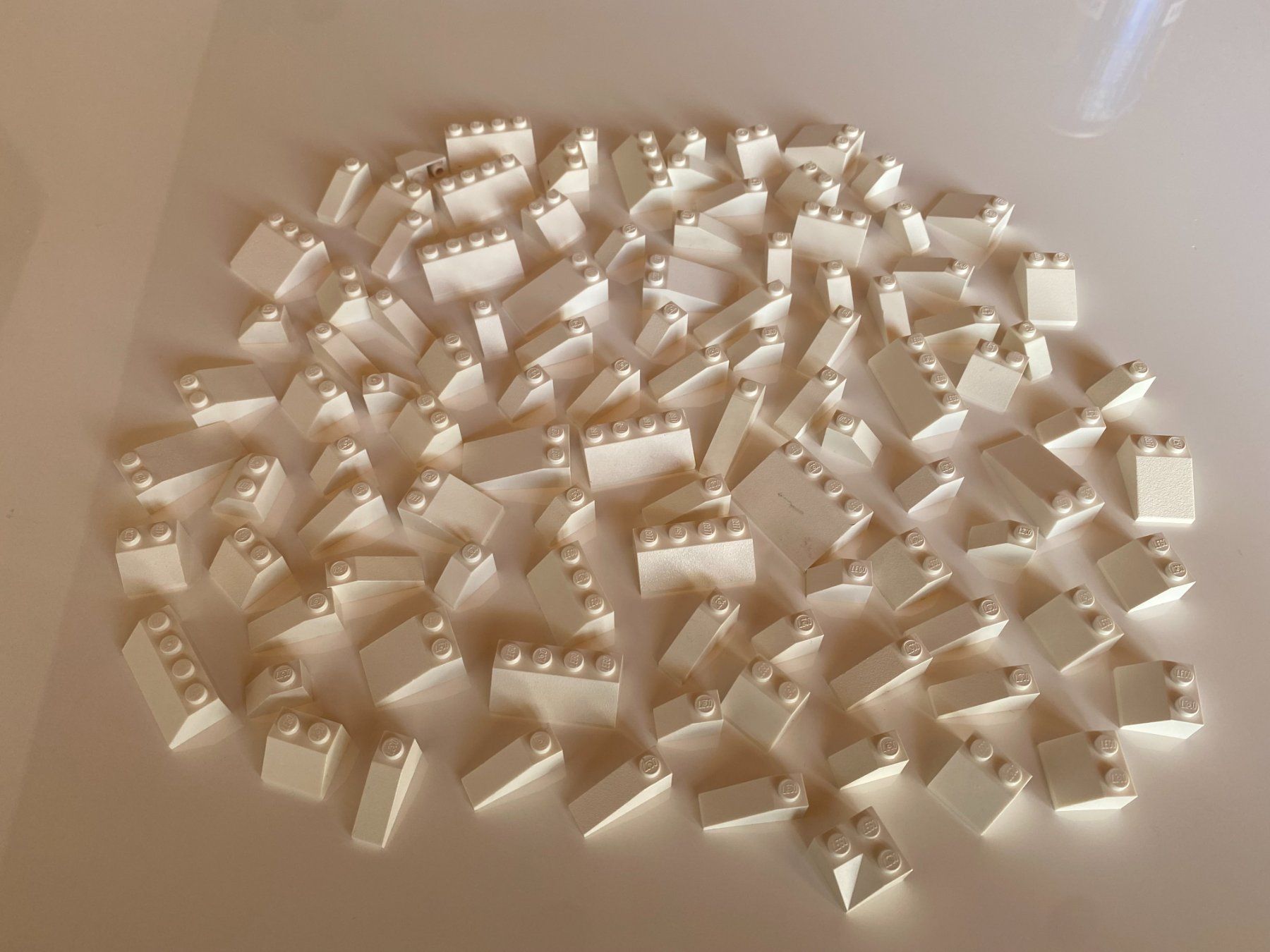 Lego Giocattoli: LEGO - 100 - WEISSE - DACHSTEINE – Usato da Gelterkinden venduto da ajdt4