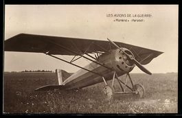 Flugzeug, französischer Eindecker Moran