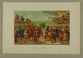L’ARMÉE FRANCAISE CAVALERIE & ARTILLERIE, LITHOGRAPHIE 1878