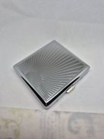 Vintage Zigarettenetui aus silbernem Metall, neu!