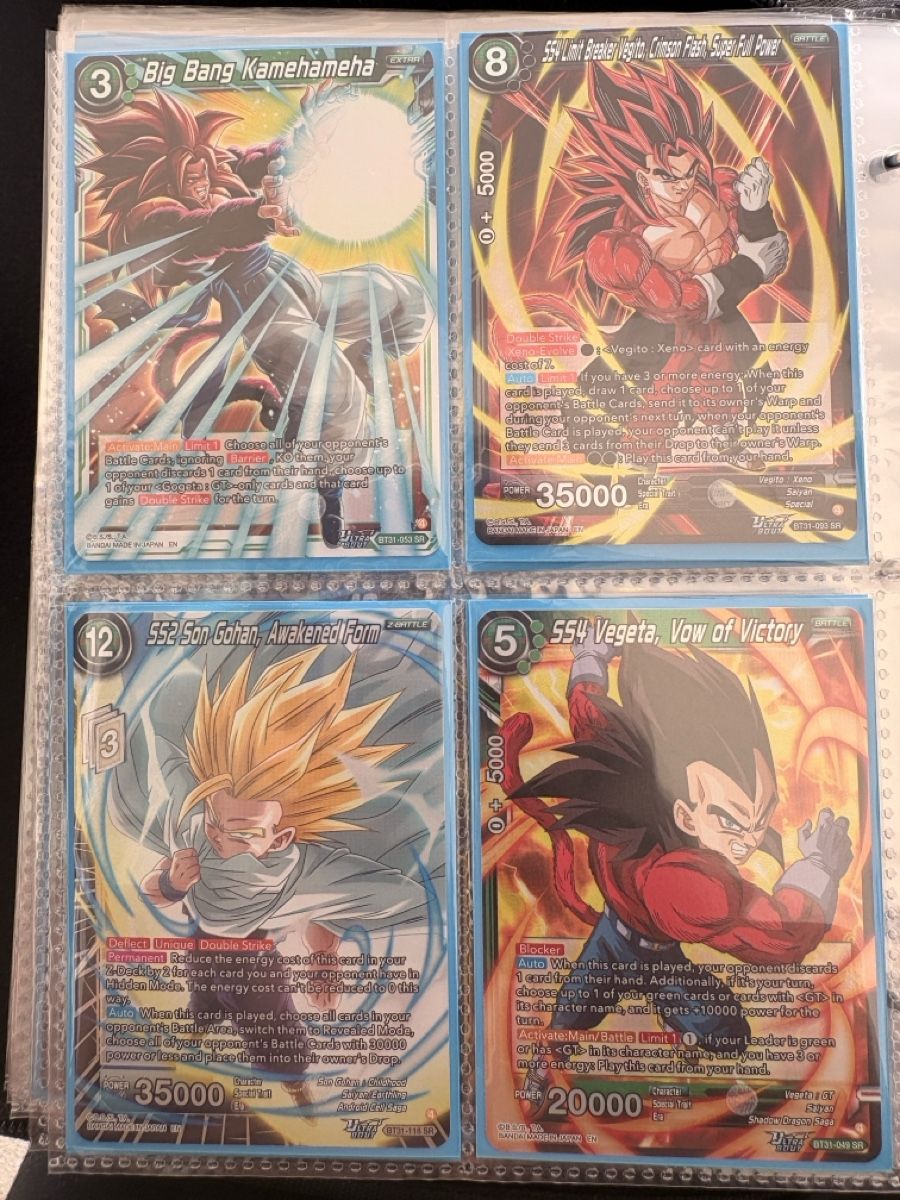 Bandai Cartes à collectionner: Dragon Ball Super Cards: 4er Set – Neuf (Voir description) à Safenwil par Edsoni88