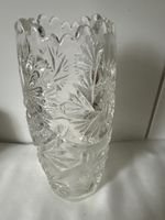 Elegante Kristallvase, geschliffen, Vintage Höhe: 20 cm