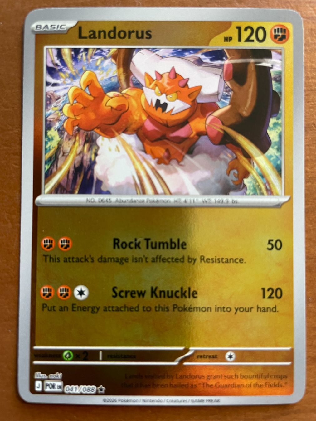 Pokémon Carte collezionabili: Pokemon Landorus Reverse (Versand gratis) – Nuovo (secondo la descrizione) da Chur venduto da Angerson