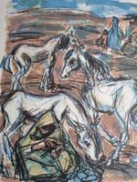 KARL HOSCH LITHOGRAPHIE SIGNIERT NUMMERIERT  BLATT 169/200